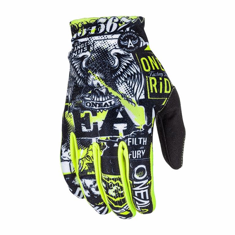 Перчатки кроссовые ONEAL MATRIX ATTACK black/yellow
